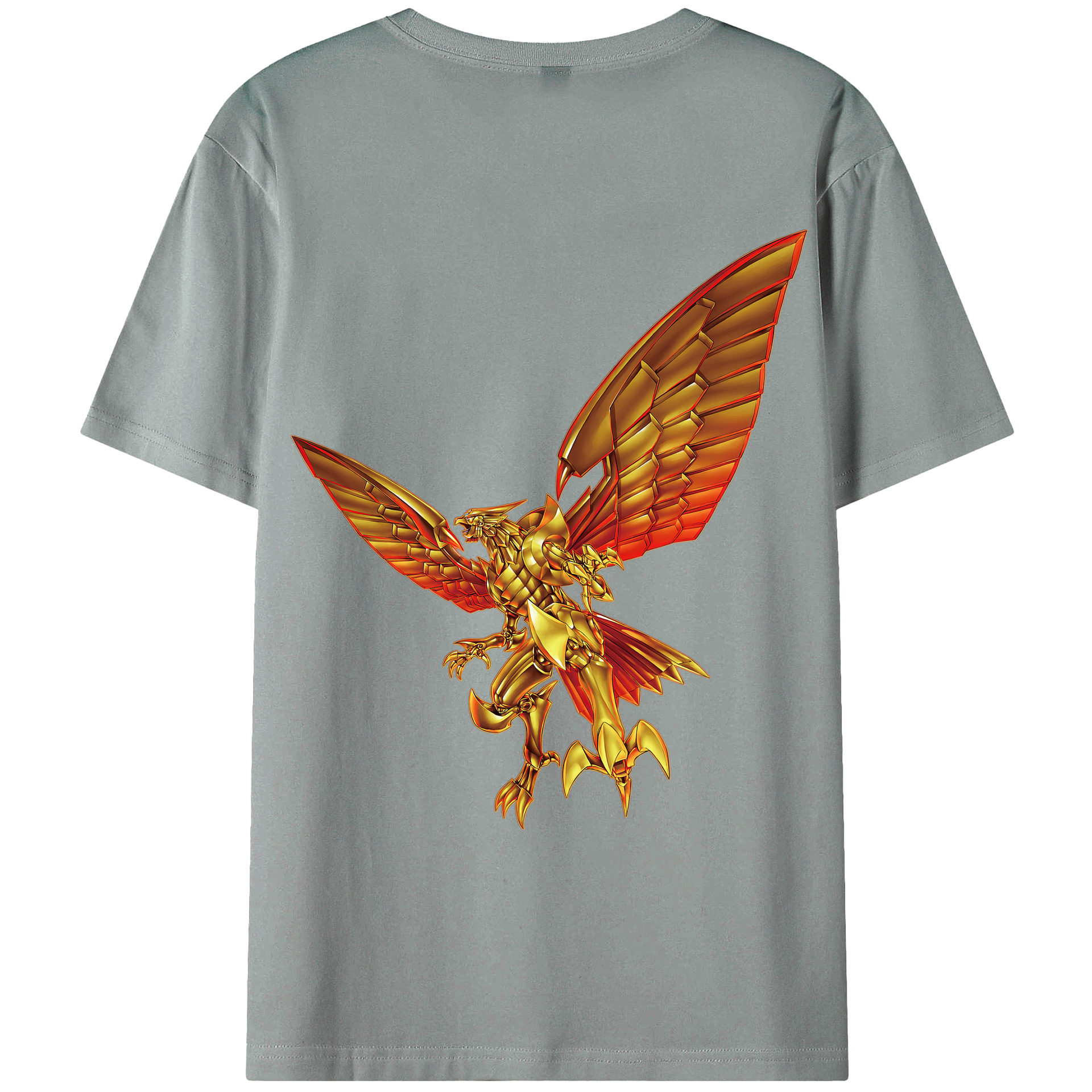 （画像用） 遊☆戯☆王 Yu-Gi-Oh! 綿100％ メンズ半袖Tシャツ（バックプリント） 通気性